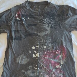 Hurley Men's Graphic Tee - Black and Red